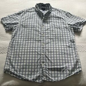 J. Crew Gray Checkered Casual Button Down Shirt